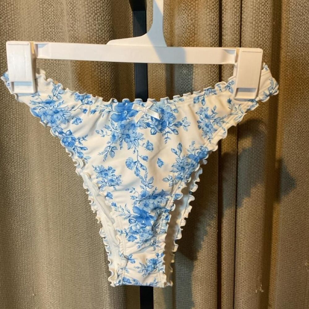 Wild-fable Women's Blue‎ and White Bikini-and-tankini-bottoms